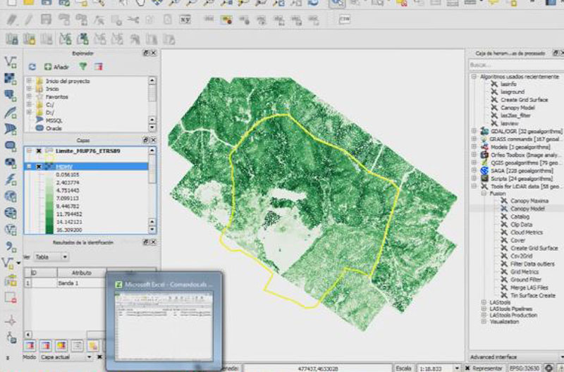 Course on QGIS and LiDAR in the evaluation of forest ecosystems