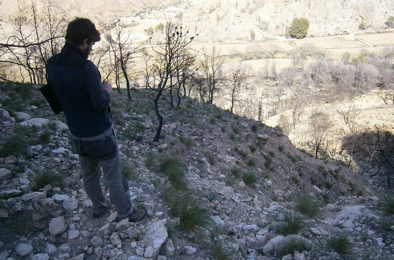 Control de la escorrentía tras el incendio de Salmerón en la umbría del Cerro Pajares (Moratalla, Murcia)